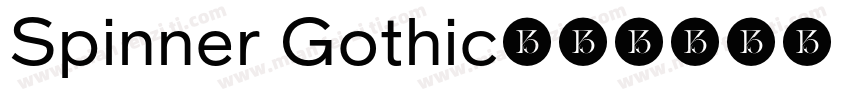 Spinner Gothic字体转换